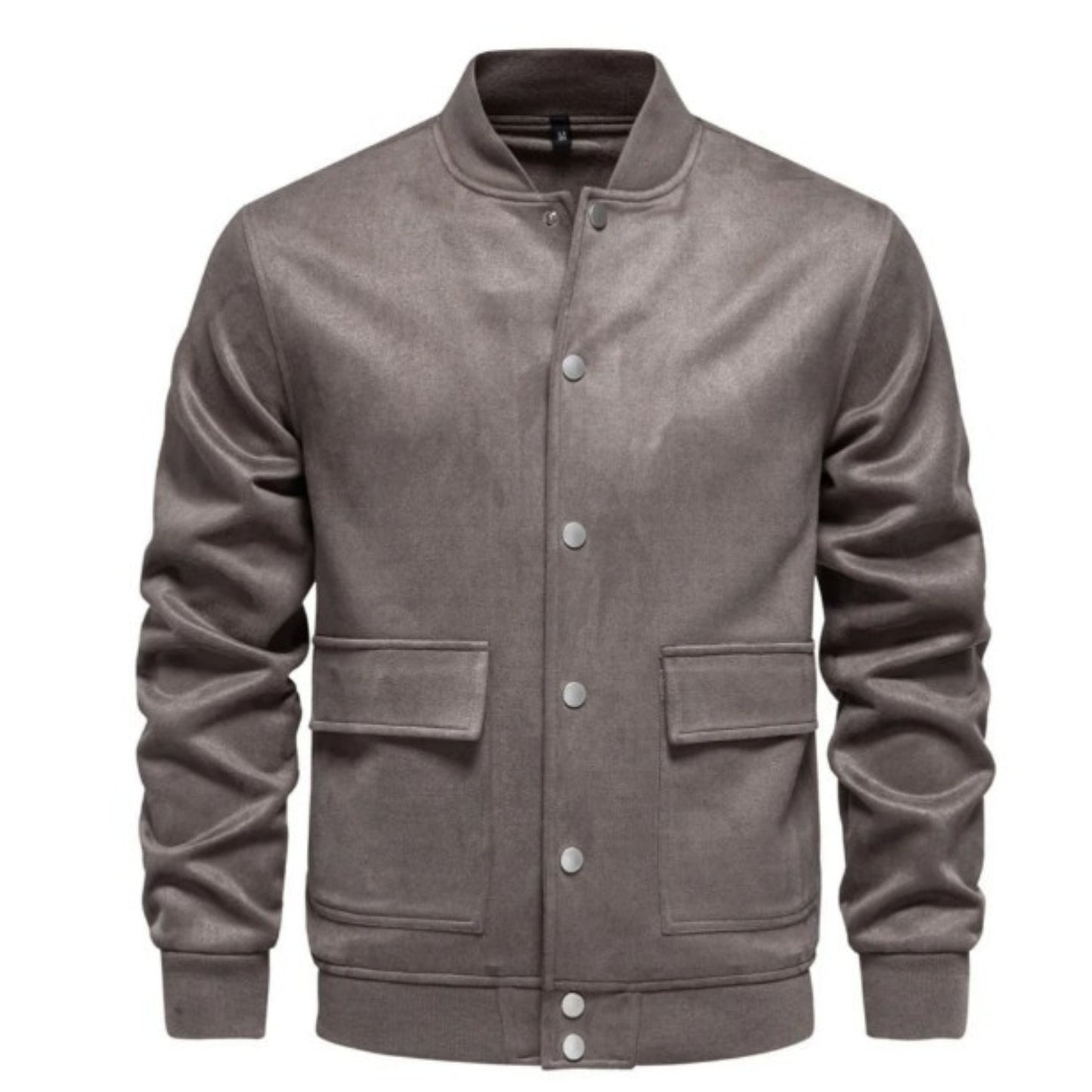Veste en daim homme coupe ajustée décontractée