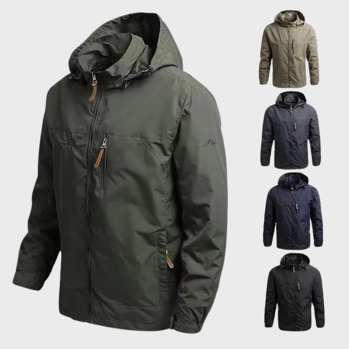 Wasserdichte Herren Parka Kapuzenjacke - IdealeKleiden