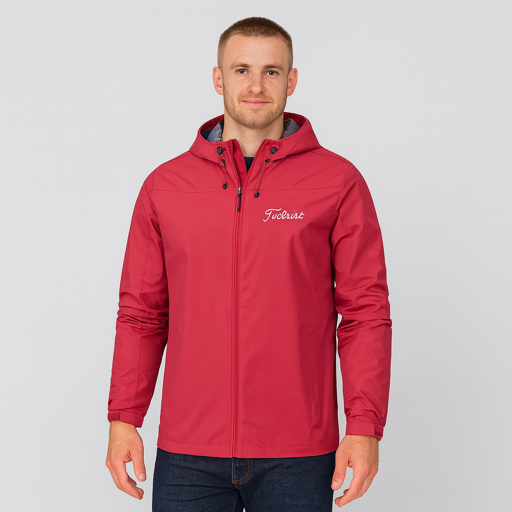 Veste imperméable pour homme Veste fonctionnelle d'extérieur Fermeture éclair