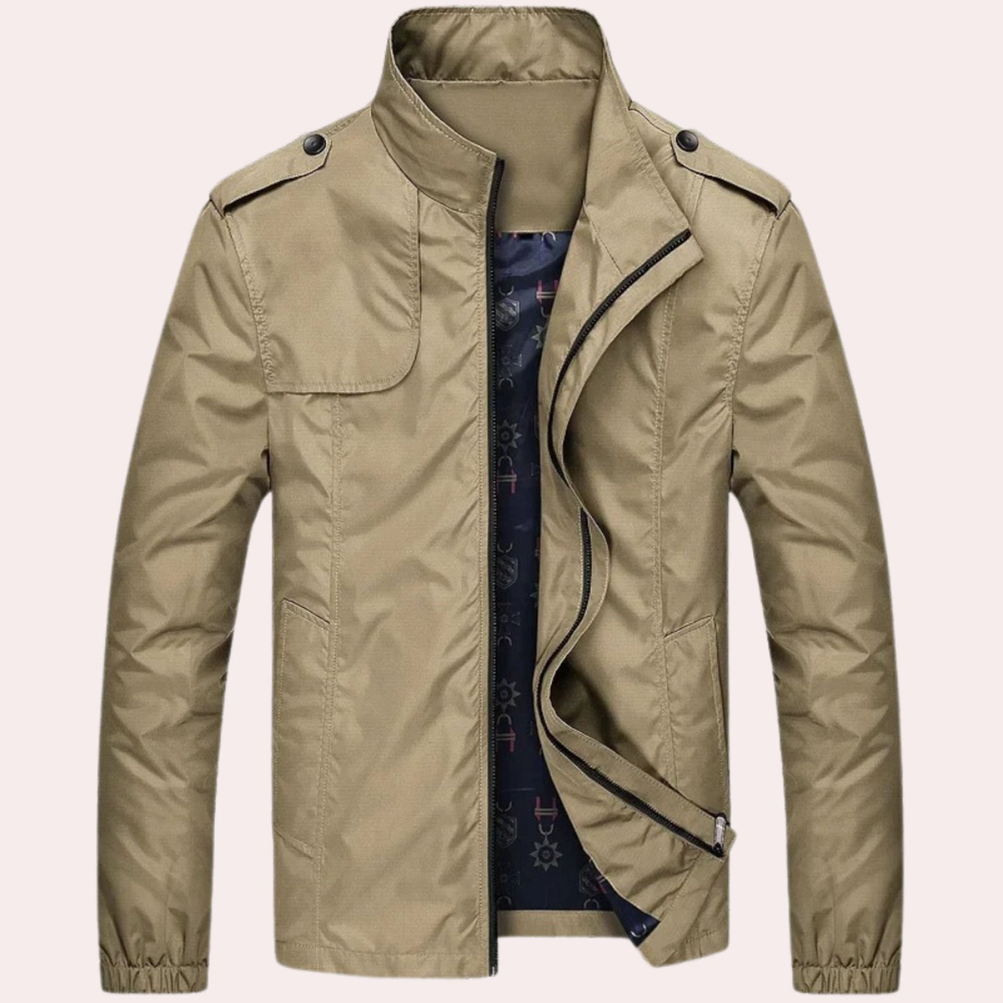 Trench-coat court coupe-vent pour homme