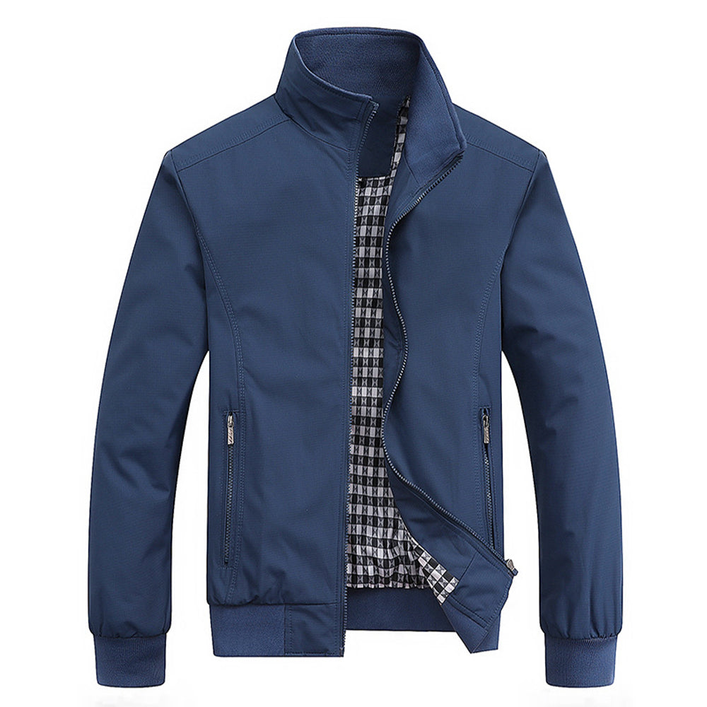 Veste imperméable pour homme, fermeture éclair, moderne