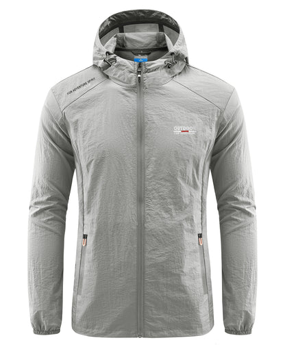 Veste de running légère pour homme Imperméable Capuche
