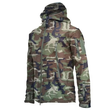 Veste d'extérieur imperméable à capuche pour hommes
