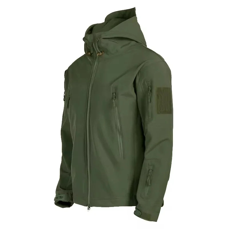 Veste d'extérieur imperméable à capuche pour hommes