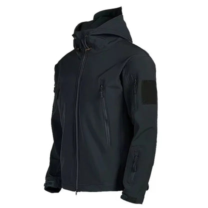 Veste d'extérieur imperméable à capuche pour hommes