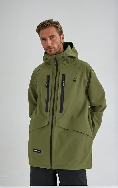 Veste coupe-vent pour homme, imperméable, isolée, oversize