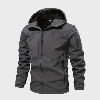 Veste softshell outdoor imperméable pour homme avec capuche