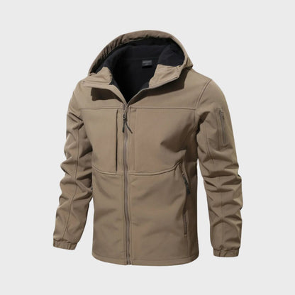 Veste softshell outdoor imperméable pour homme avec capuche
