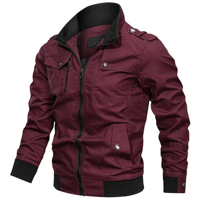 Blouson aviateur homme moderne avec col côtelé et poches