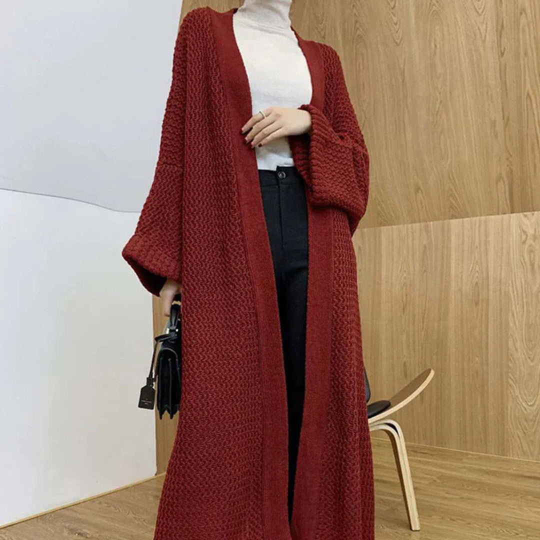 Cardigan Long Ouvert Tendance Femme