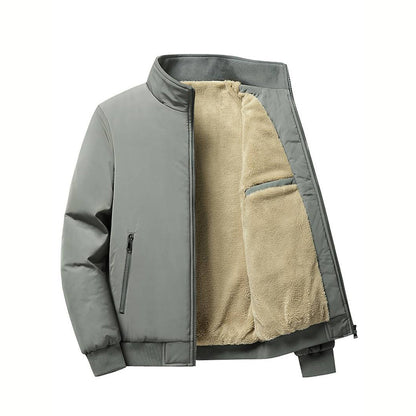 Blouson d'hiver homme doublé polaire style bombardier