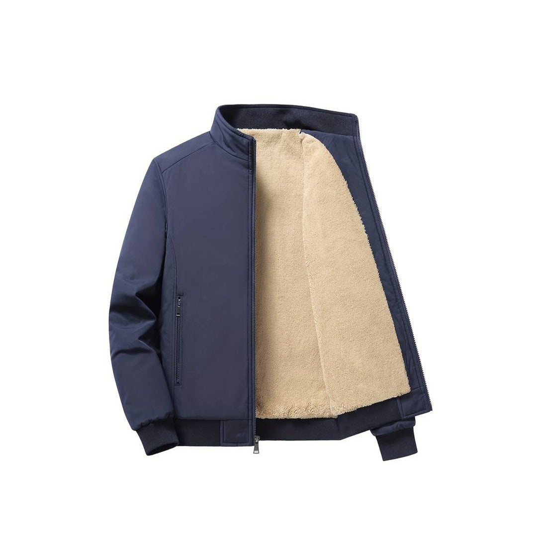 Blouson d'hiver homme doublé polaire style bombardier