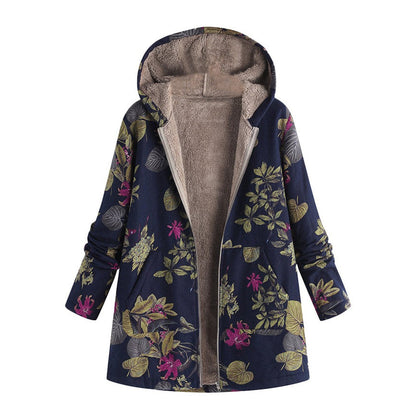 Veste vintage à motifs style rétro