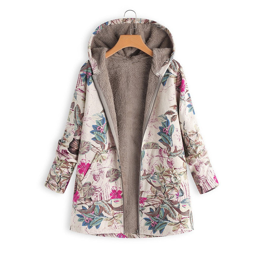 Veste vintage à motifs style rétro