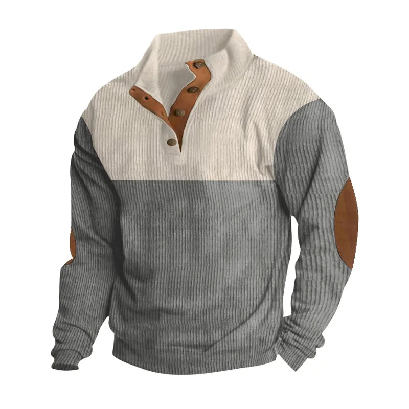 Pull pour homme chaud avec coudières