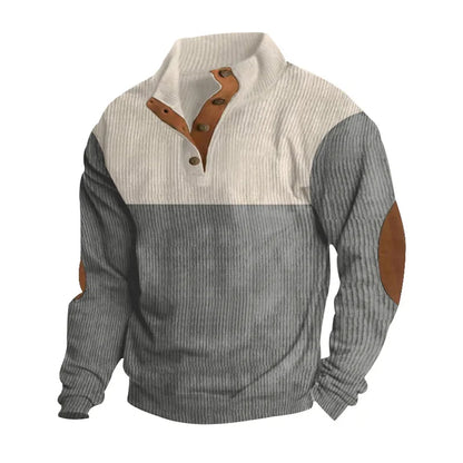 Pull pour homme chaud avec coudières