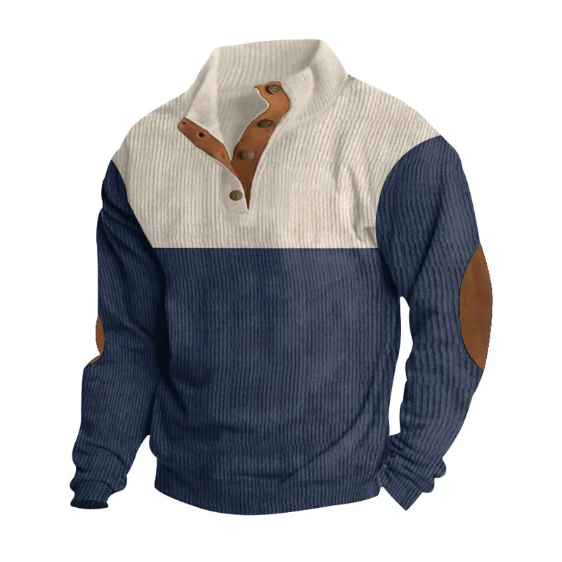 Pull pour homme chaud avec coudières