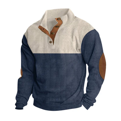Pull pour homme chaud avec coudières