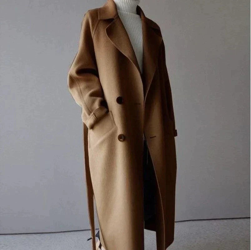 Manteau d'hiver femme Classique Cintrée Ceinture