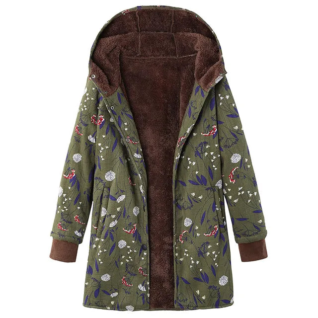 Veste épaisse en cachemire imprimée