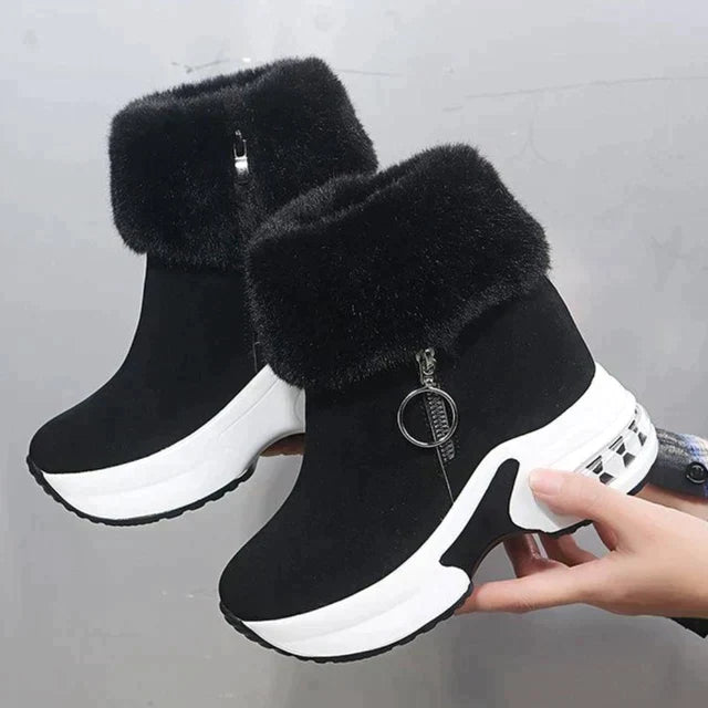 Bottes de neige courtes pratiques pour femme