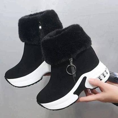 Bottes de neige courtes pratiques pour femme