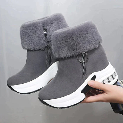Bottes de neige courtes pratiques pour femme