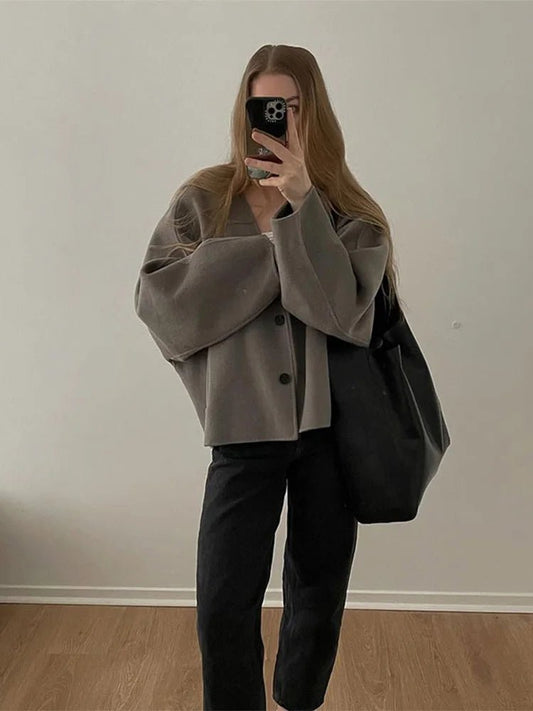 Wintermantel Damen Oversized Wärmer Winterlook - IdealeKleiden