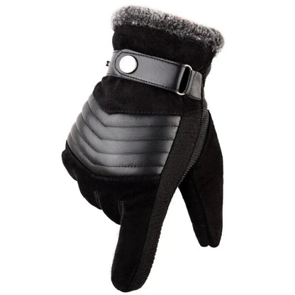 Gants homme chauds doublés fourrure Tactiles
