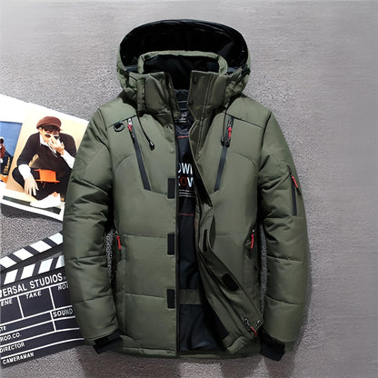 Veste d'hiver homme Doudoune chaude à capuche