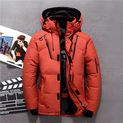 Veste d'hiver homme Doudoune chaude à capuche