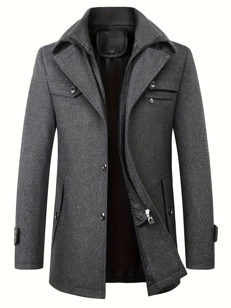 Veste d'hiver pour homme, fermeture éclair, isolation