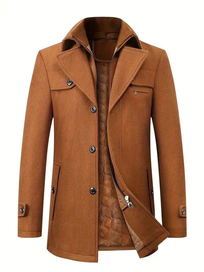 Veste d'hiver pour homme, fermeture éclair, isolation