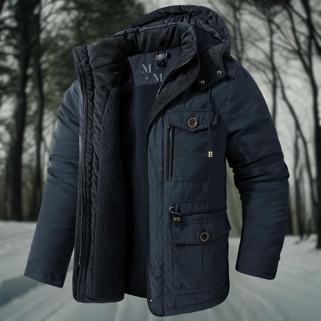 Veste d'hiver homme doudoune capuche chaude