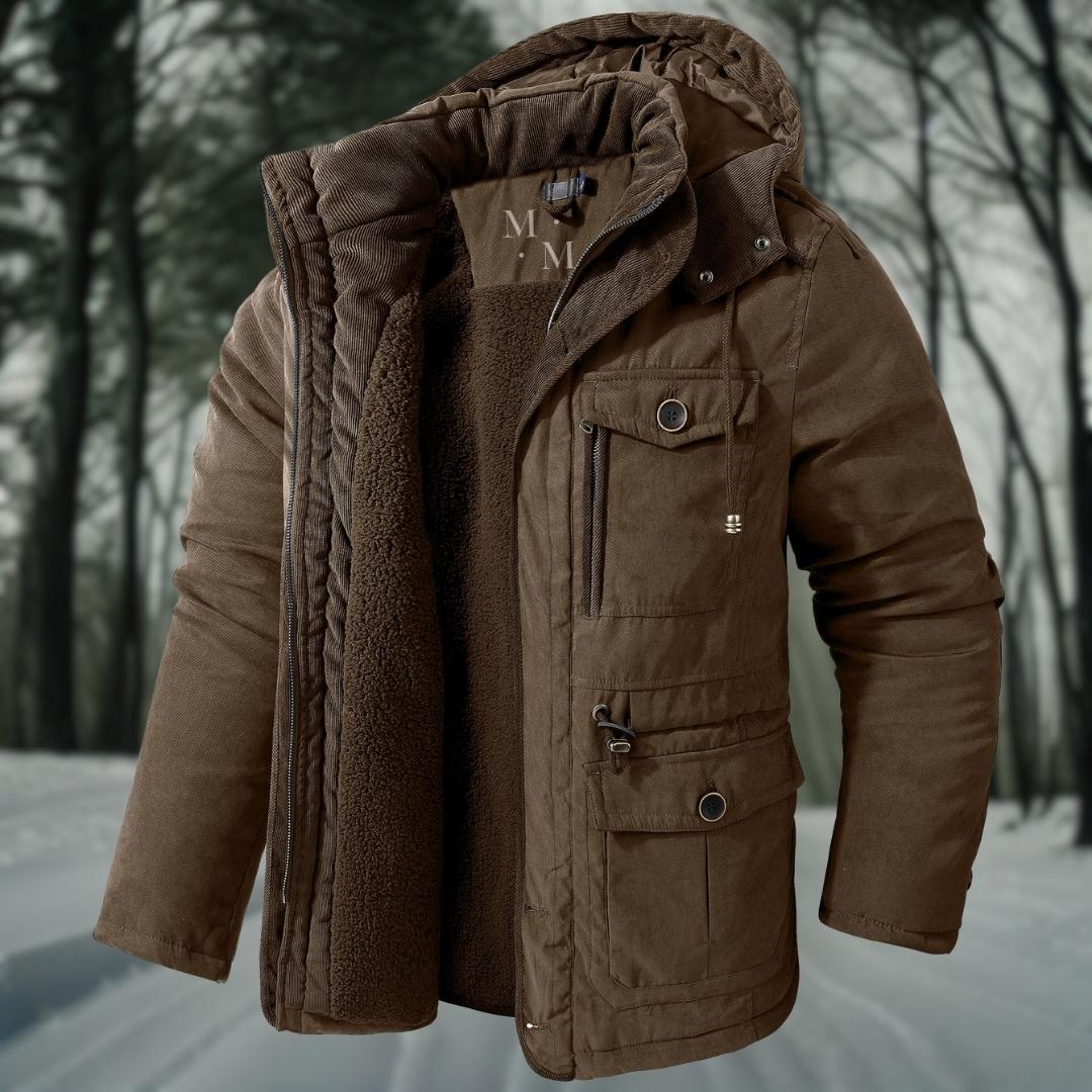 Veste d'hiver homme doudoune capuche chaude
