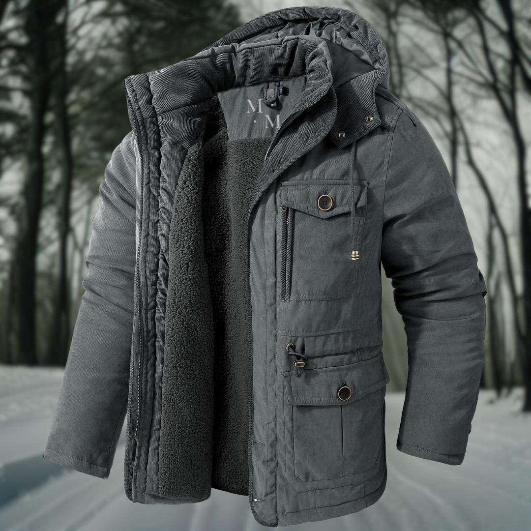 Veste d'hiver homme doudoune capuche chaude