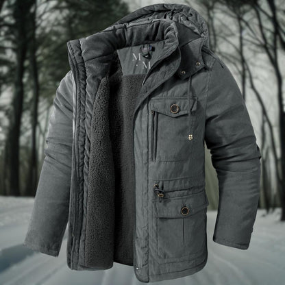 Veste d'hiver homme doudoune capuche chaude