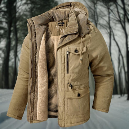 Veste d'hiver homme doudoune capuche chaude