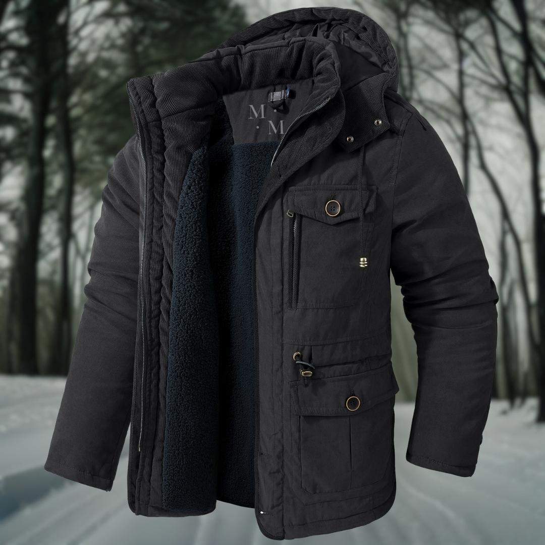 Veste d'hiver homme doudoune capuche chaude