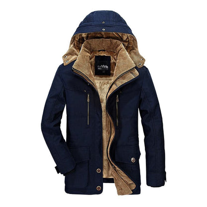 Veste d'hiver homme Capuche Polaire Isolée