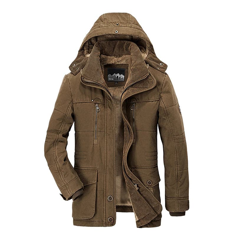 Veste d'hiver homme Capuche Polaire Isolée