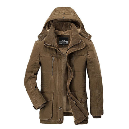 Veste d'hiver homme Capuche Polaire Isolée