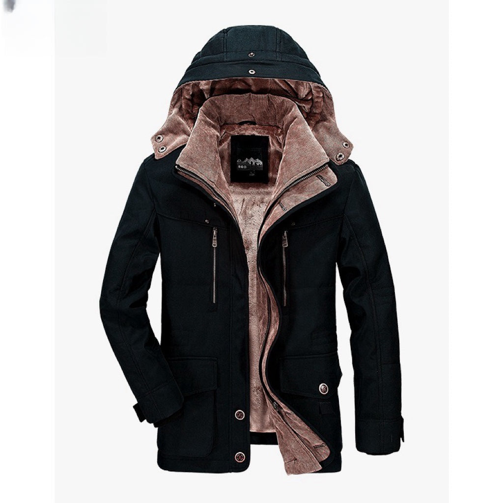 Veste d'hiver homme Capuche Polaire Isolée