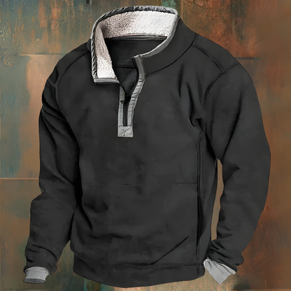 Pull d'hiver pour homme, intérieur polaire