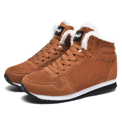 Chaussures d'hiver pour hommes fourrées antidérapantes