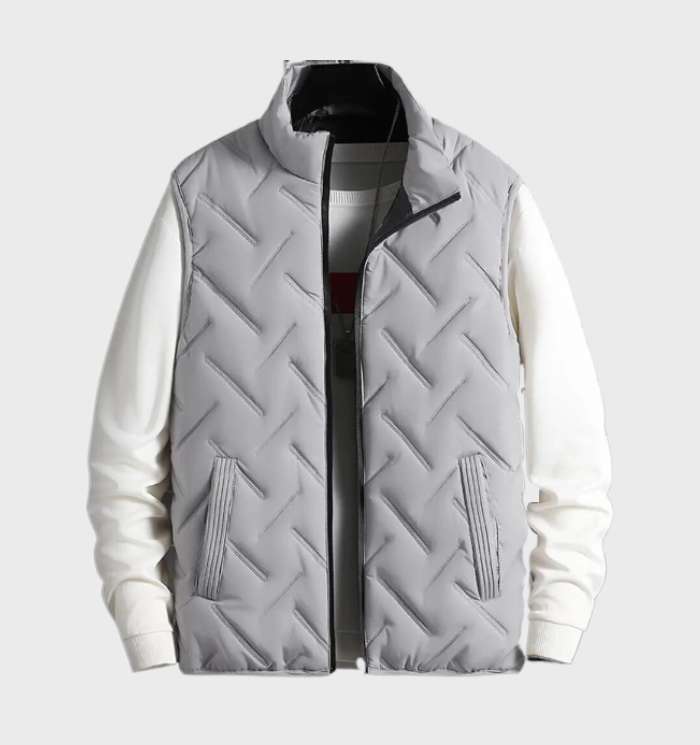 Gilet d'hiver homme sans manches doublé