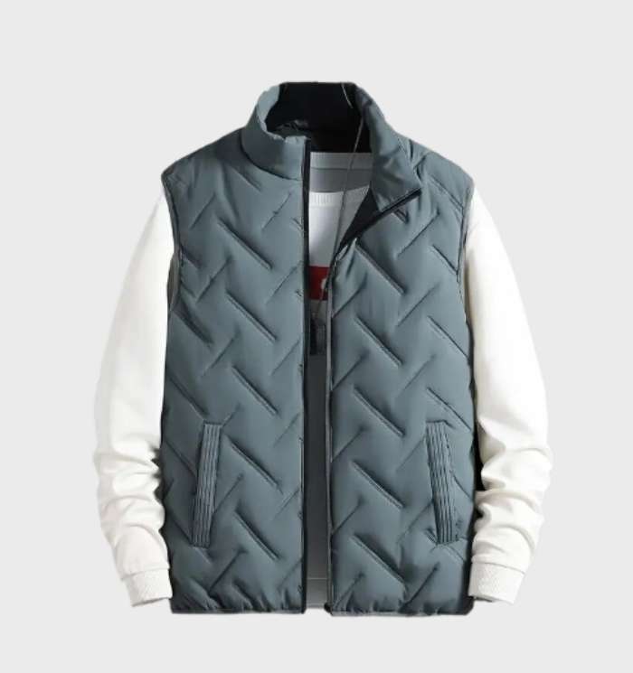 Gilet d'hiver homme sans manches doublé