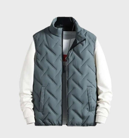 Gilet d'hiver homme sans manches doublé
