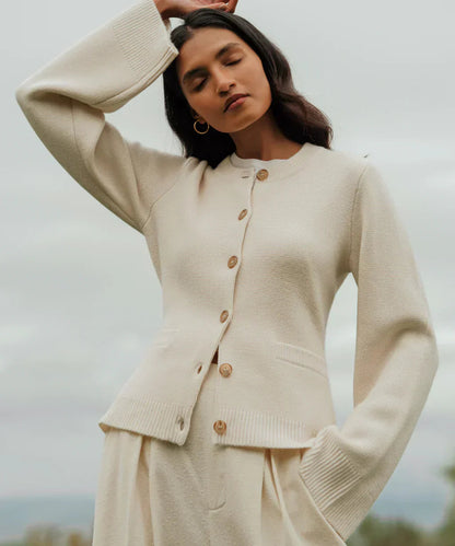 Gilet en laine pour femme Design élégant Boutons