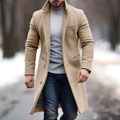 Trench-coat long élégant pour homme